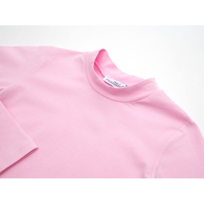 Кофта дитяча Matilda водолазка з коротким рукавом (4832-128G-pink) зображення 3