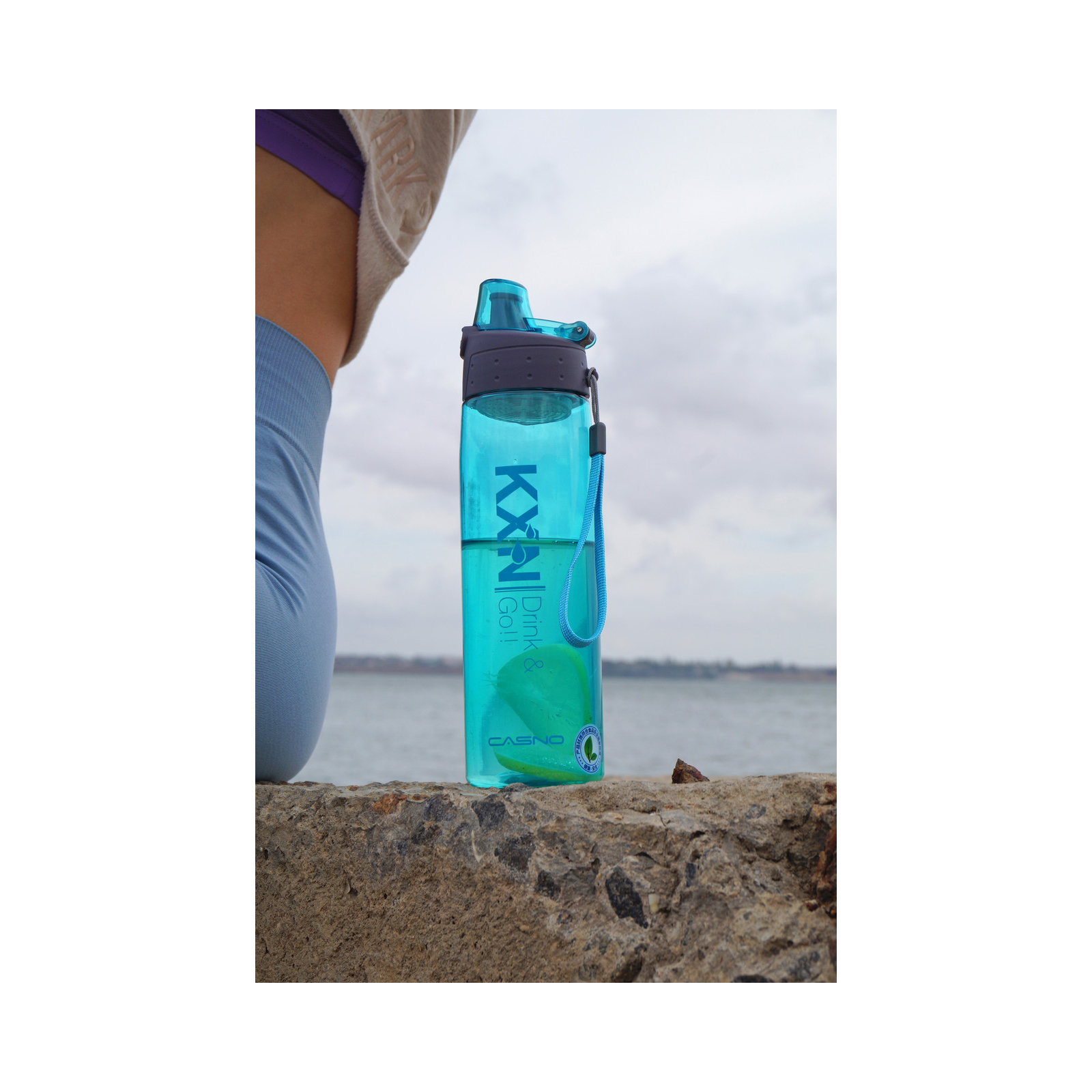 Пляшка для води Casno 780 мл KXN-1180 Блакитна (KXN-1180_Blue) зображення 10