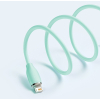 Дата кабель USB 2.0 AM to Lightning 2.0m 2.4A Jelly Liquid Silica Gel Green Baseus (CAGD000106) изображение 5