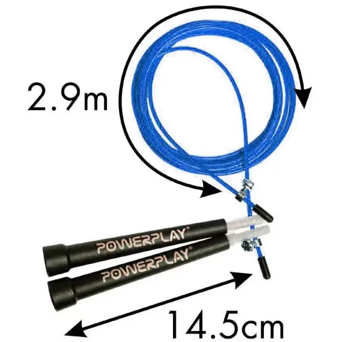 Скакалка PowerPlay 4202 швидкісна Синя (PP_4202_Blue) зображення 6