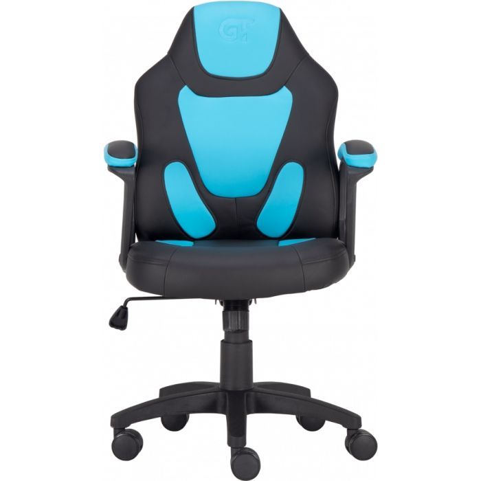 Кресло игровое GT Racer X-1414 Black/Light Blue изображение 2