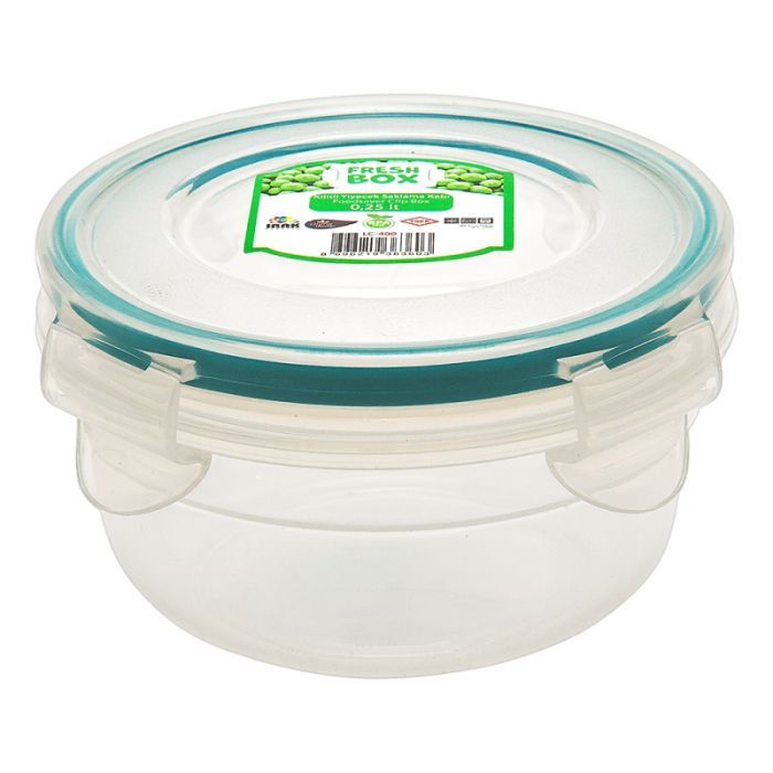 Пищевой контейнер Irak Plastik Fresh круглий 1,5 л прозорий (5226) изображение 2