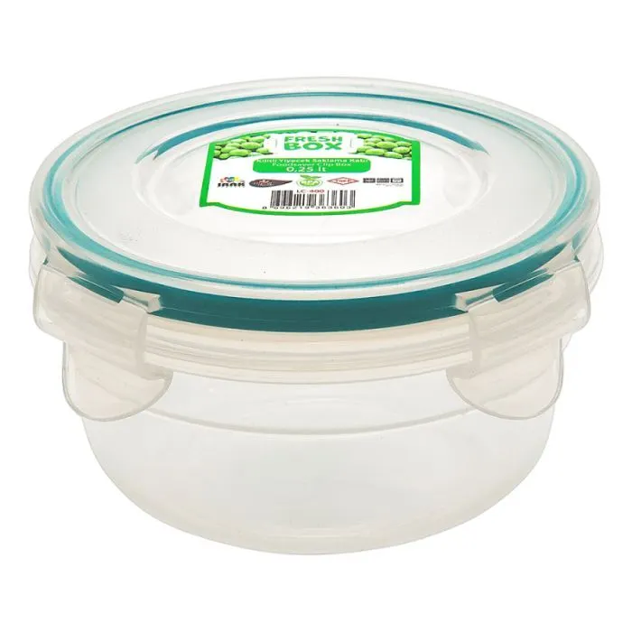 Пищевой контейнер Irak Plastik Fresh круглий 0,25 л прозорий (5217) изображение 2