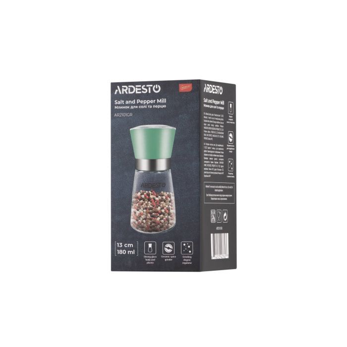 Мельница для специй Ardesto Gemini Чорний (AR2101BL) изображение 7