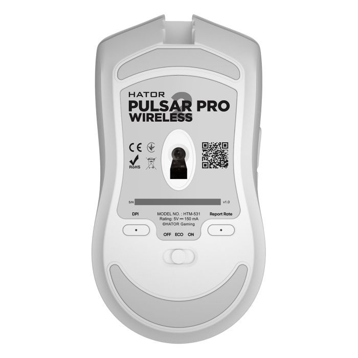 Мишка Hator Pulsar 2 Pro Wireless White (HTM-531) зображення 5