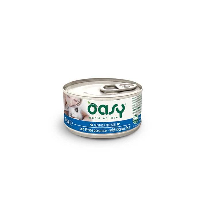 Консервы для кошек OASY Океаническая рыба 85 г (8053017342917)