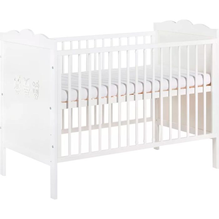 Кроватка Klups Marsell 120 х 60 см Белая (MARSELL3)