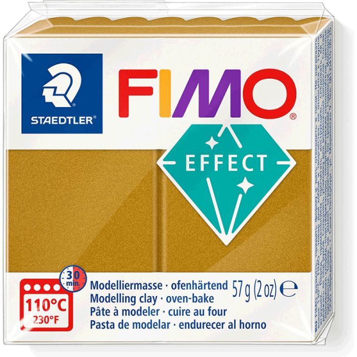 Пластика Fimo Effect, Золото металлик, 57 г (4007817096093)