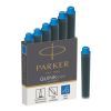 Чернила для перьевых ручек Parker Картриджи Quink Mini /6шт синий (11 510BLU)