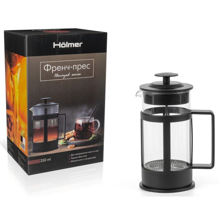 Френч-пресс Hölmer Honeyed FP-00350-PB 350 мл Black (FP-00350-PB Honeyed) изображение 6