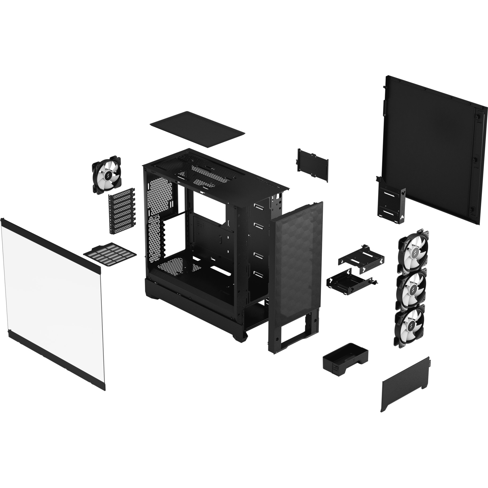 Корпус Fractal Design Pop XL Air RGB Black TG Clear (FD-C-POR1X-06) изображение 12