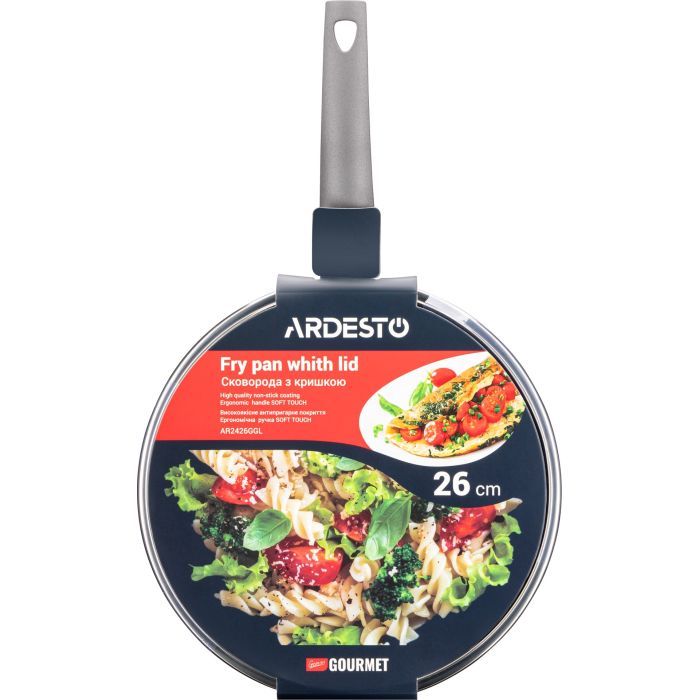 Сковорода Ardesto Gemini Gourmet Apulia з кришкою 28 см (AR2428GGL) зображення 10