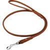 Поводок для собак WAUDOG Soft круглый XS d8 Д 122 см коричневый (04836)