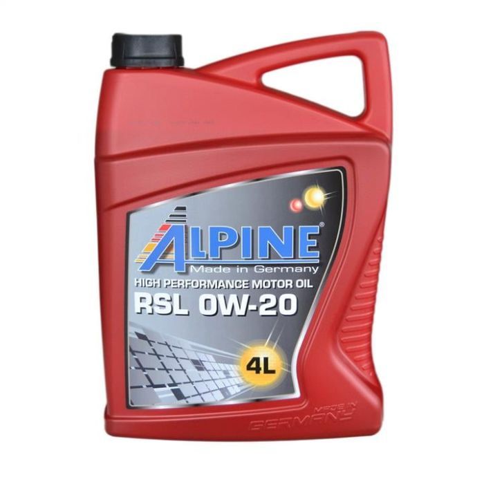 Моторное масло Alpine 0W-20 RSL 4л (0195-4)