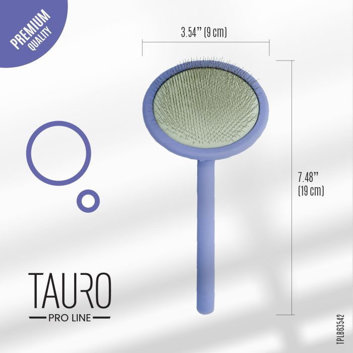 Гребінець для тварин Tauro Pro Line круглий M, зубці 11 мм purple (TPLB63542) зображення 4