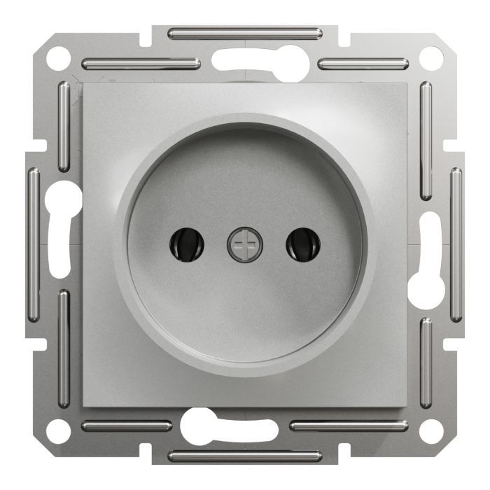Розетка Schneider Electric ASFORA без заземлення антрацит (EPH3000171)