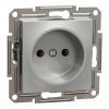 Розетка Schneider Electric ASFORA без заземлення алюм. (EPH3000161) изображение 2