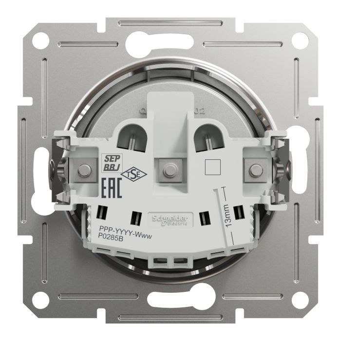 Розетка Schneider Electric ASFORA без заземлення антрацит (EPH3000171) изображение 8