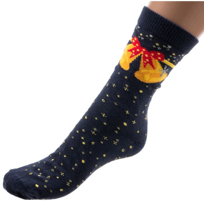 Носки детские Bross новогодние (8180-13-blue)