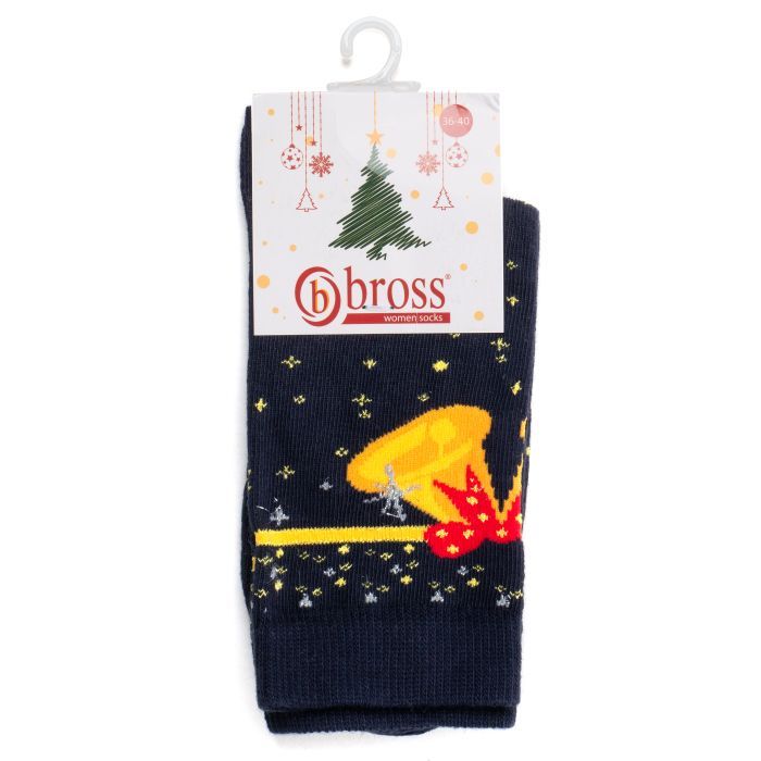 Носки детские Bross новогодние (8180-13-blue) изображение 2