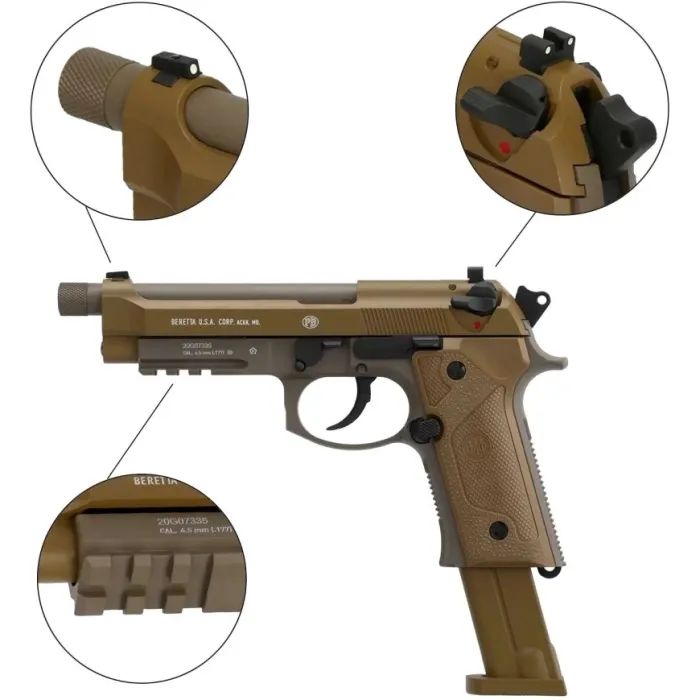 Пневматический пистолет Umarex Beretta M9A3FDE Blowback (5.8347) изображение 6