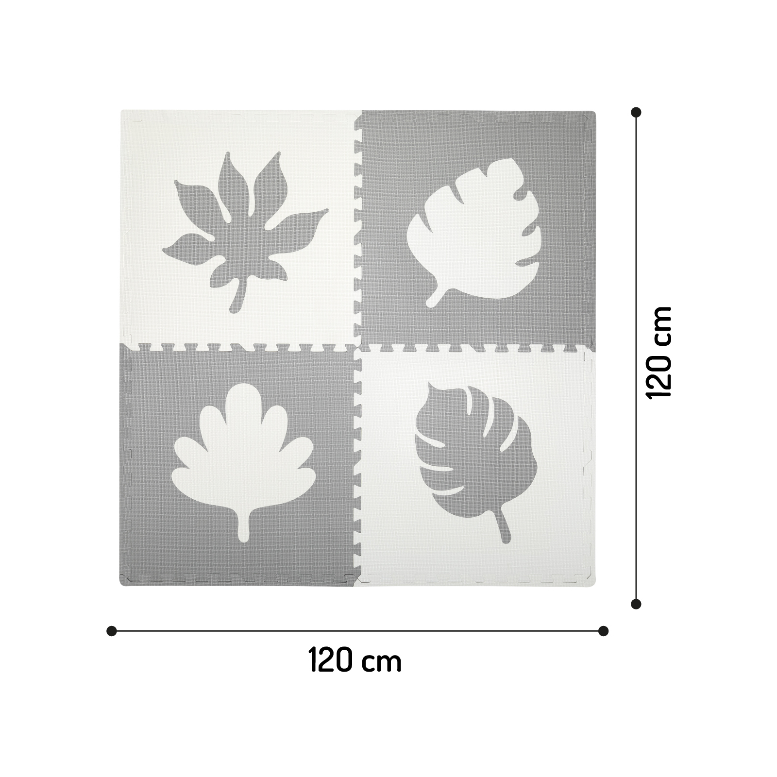 Дитячий килимок MoMi пазл Feli 120 х 120 cм Grey (AKCE00029) зображення 8