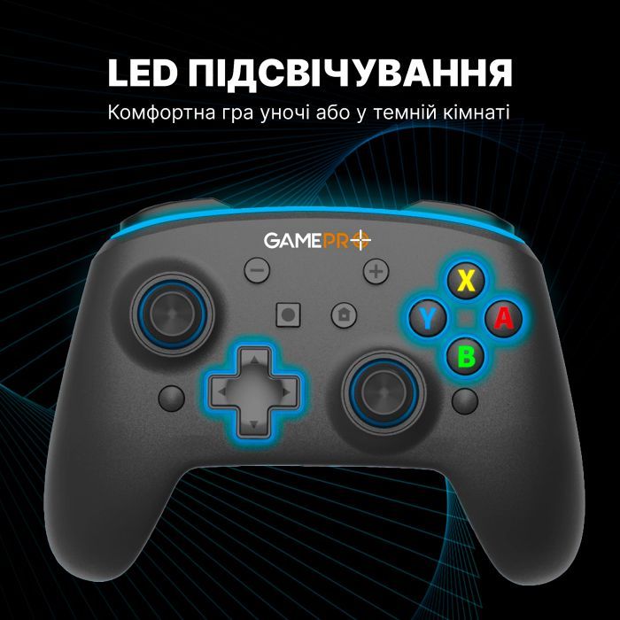 Геймпад GamePro MG1200 Wireless Black-Blue (MG1200) изображение 3