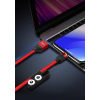 Дата кабель USB 2.0 AM to Lightning + Micro 5P + Type-C NB128 Magnetic Red XO (XO-NB128-RD) зображення 4