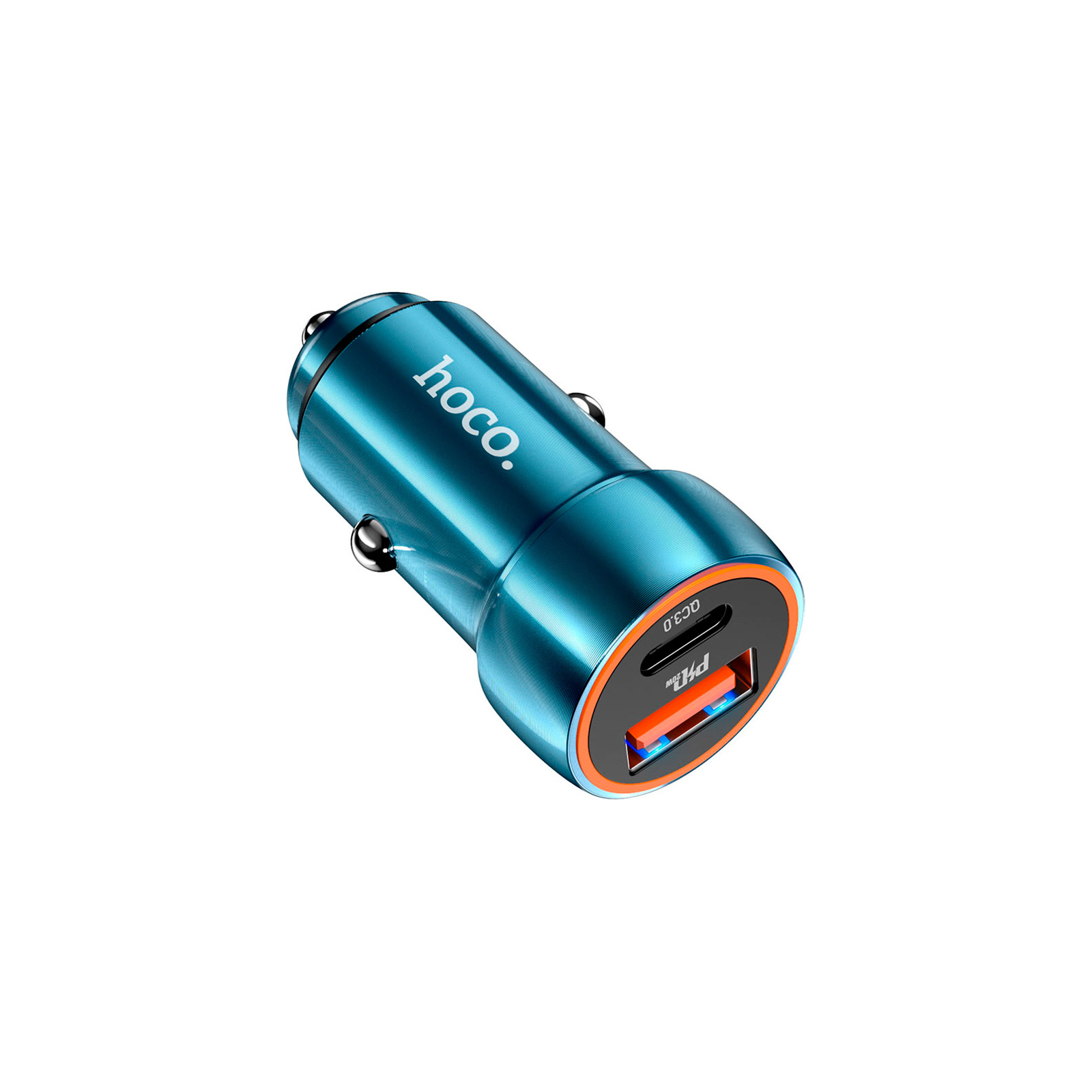 Зарядний пристрій HOCO Z46A USB-A/Type-C Sapphire Blue (6931474770349) зображення 2