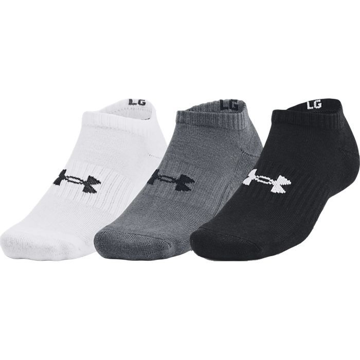 Носки Under Armour 1363241-003 Core No Show 3 пари Чорний MD (194513943142)