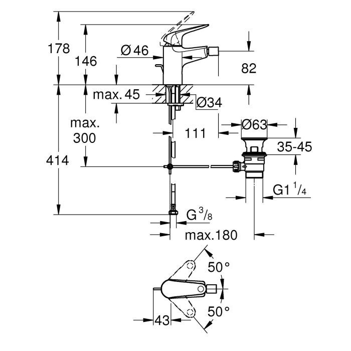 Смеситель Grohe QuickFix Swift (24332001) изображение 4