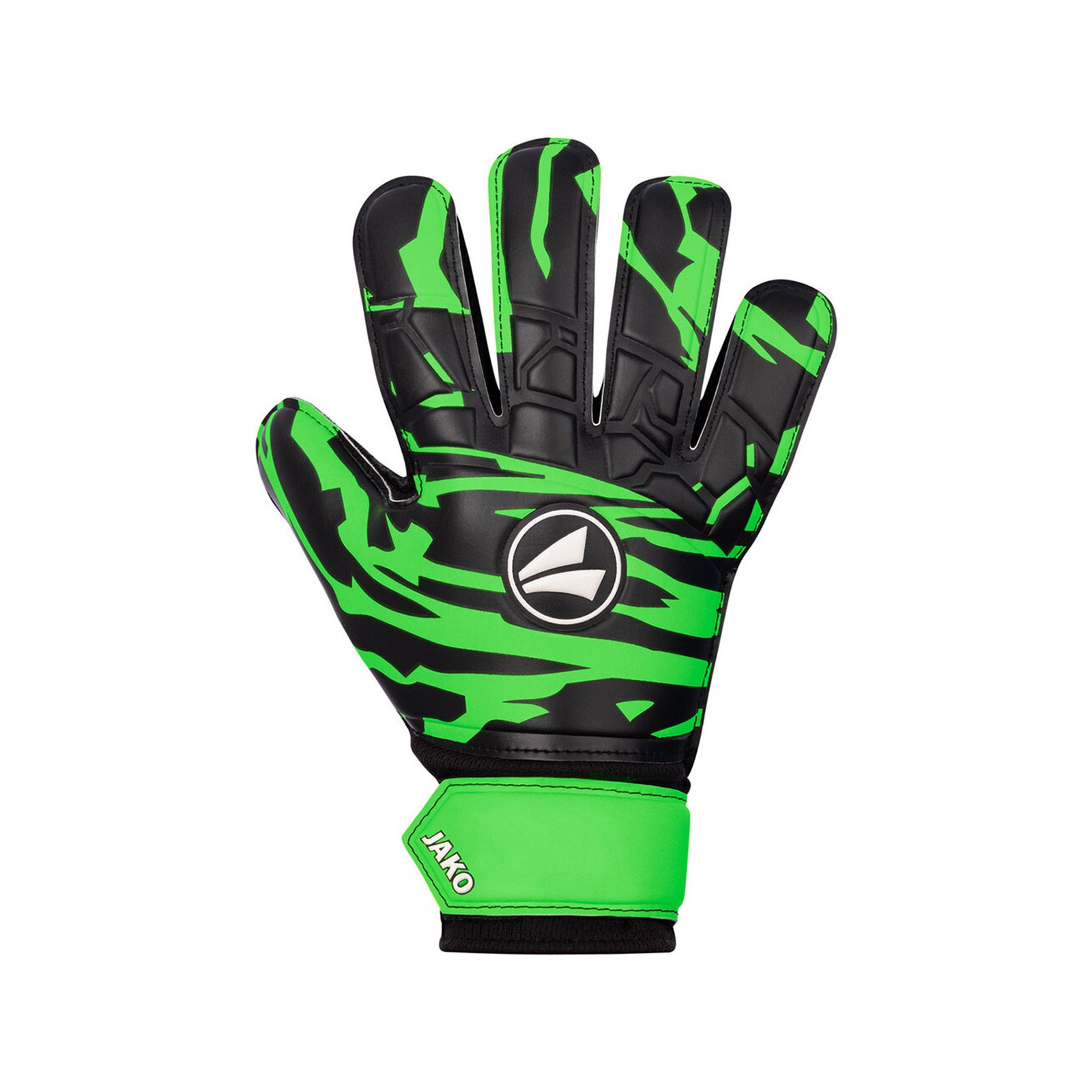 Вратарские перчатки Jako GK Animal Basic Junior RC 2590-211 чорний, білий, зелений Діт 5 (4067633119994)