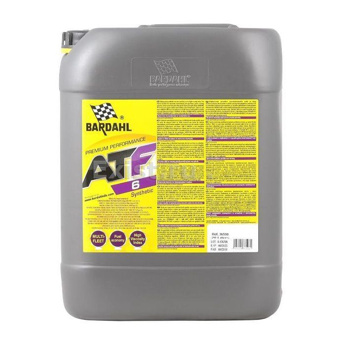Трансмісійна олива BARDAHL ATF 6 20л (36598)
