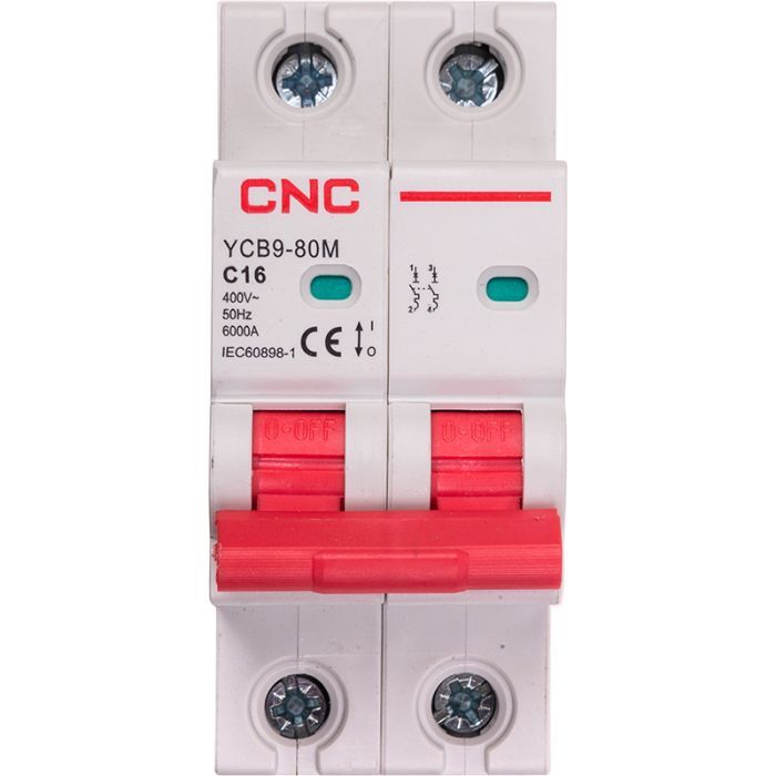 Автоматический выключатель CNC YCB9-80M 2P C16 6ka (NV821495)