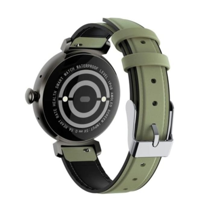 Смарт-годинник OUKITEL BT30 Black with black and green belt (6931940742269) зображення 4