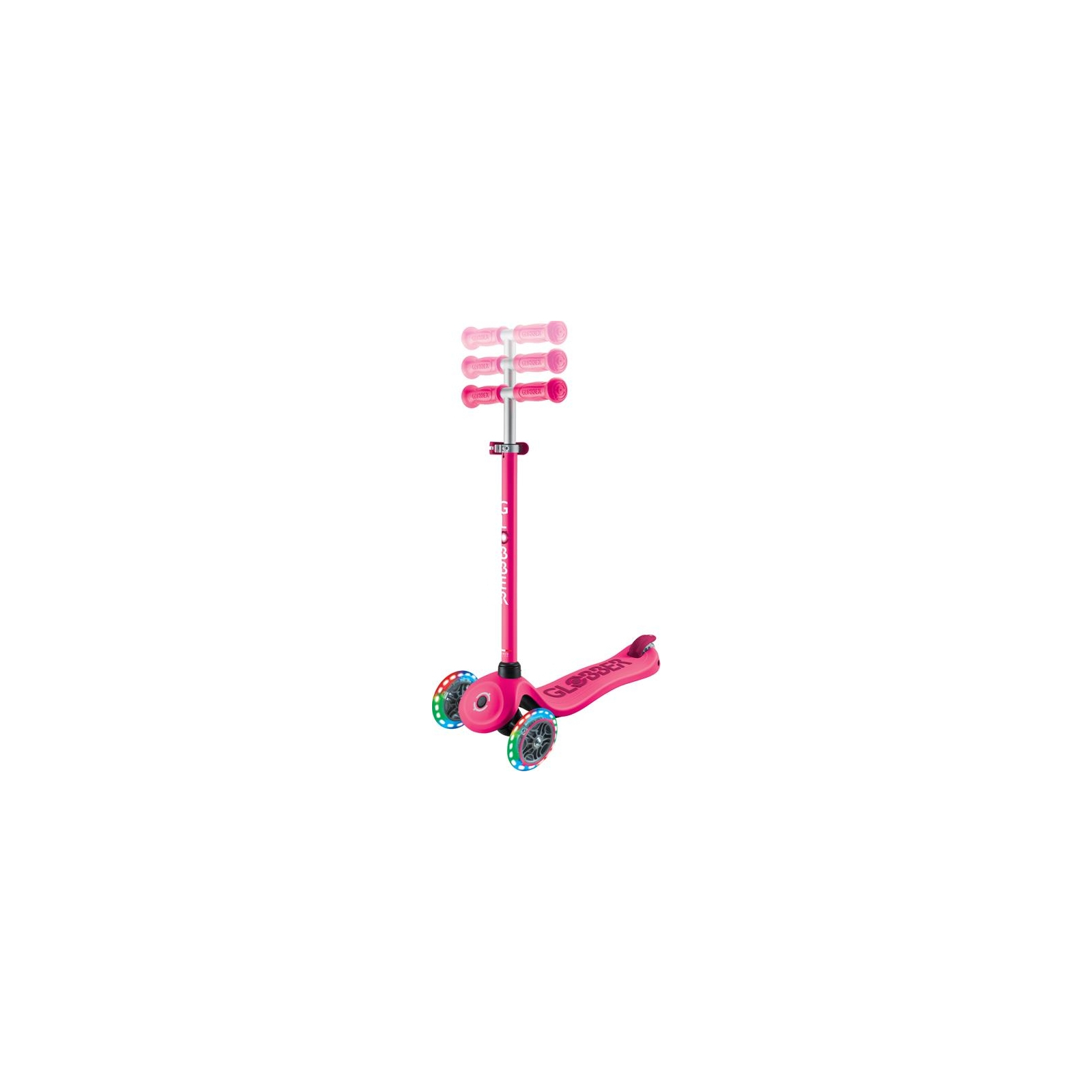 Самокат Globber Go Up Sporty Led пастельно-рожевий (452-710-4) зображення 4