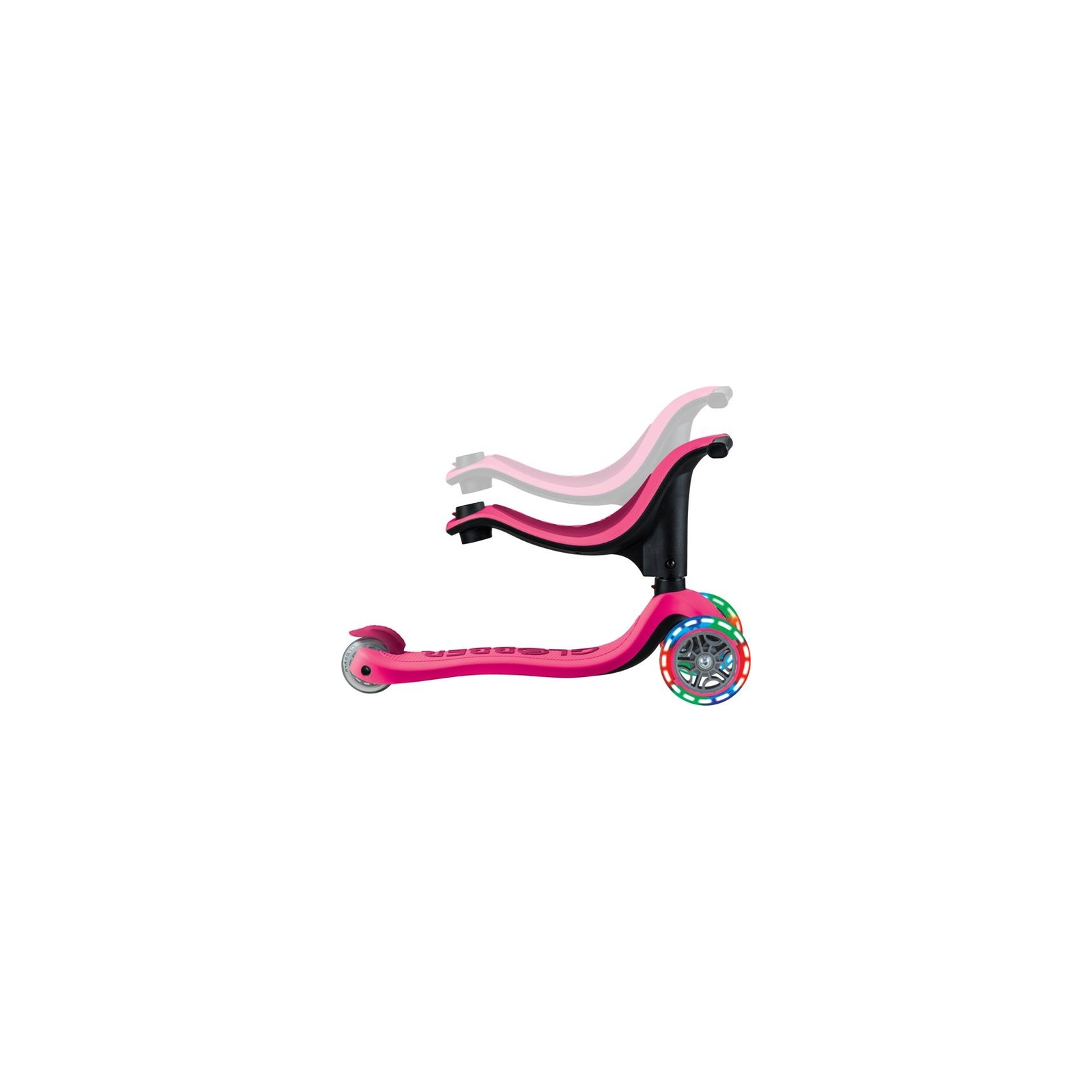 Самокат Globber Go Up Sporty Led пастельно-рожевий (452-710-4) зображення 8