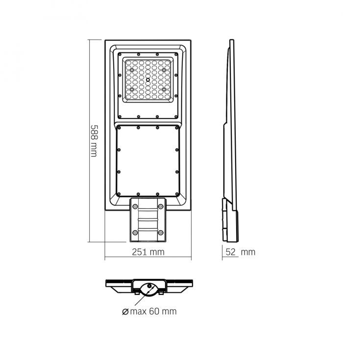 Прожектор Videx 2300Lm 5000K (VL-SLSO-082-S) изображение 8