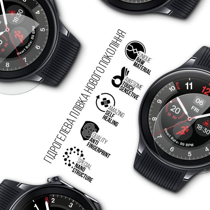 Пленка защитная Armorstandart OnePlus Watch 2 6 шт. (ARM78114) изображение 2