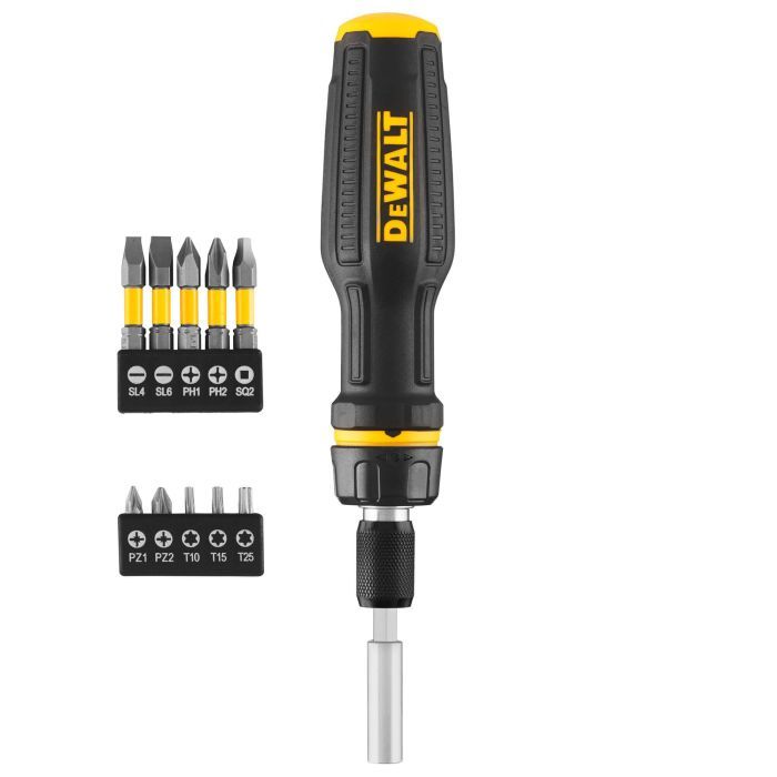 Набор отверток DeWALT FULL FIT Telescoping, со сменными битами, 10 бит (DWHT68001-0) изображение 2