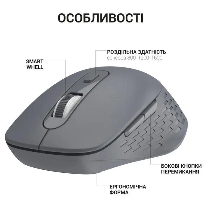 Мышка OfficePro M230M Silent Click Wireless/Bluetooth Mint (M230M) изображение 6