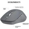 Мышка OfficePro M230G Silent Click Wireless/Bluetooth Gray (M230G) изображение 6