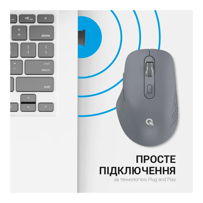 Мышка OfficePro M230M Silent Click Wireless/Bluetooth Mint (M230M) изображение 8