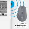 Мишка OfficePro M230G Silent Click Wireless/Bluetooth Gray (M230G) зображення 8