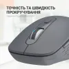 Мишка OfficePro M230G Silent Click Wireless/Bluetooth Gray (M230G) зображення 9