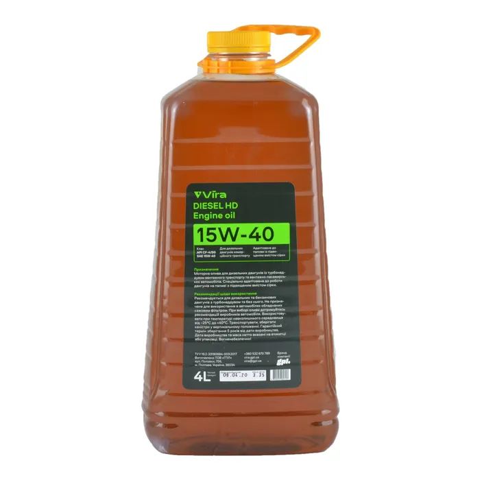 Моторное масло VIRA Super 15W-40 4 л (VI0372)
