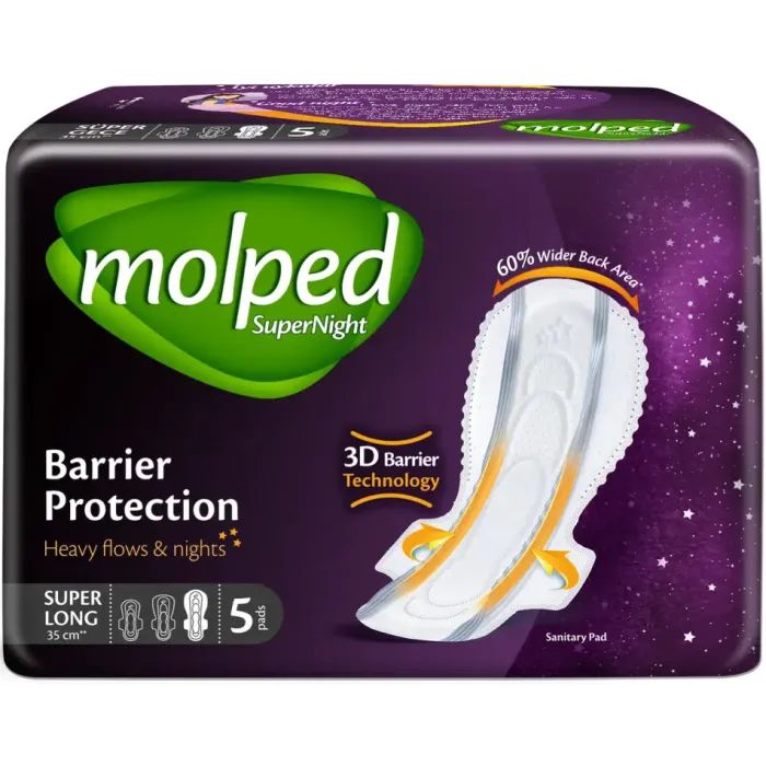 Гигиенические прокладки Molped SuperNight Super Long 35 см 5 шт. (8690536806829)