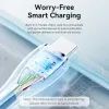 Дата кабель USB-C to USB-C 1.0m USB2.0 100W (20V/5A) Light Blue Silicone Vention (TAWSF) изображение 6
