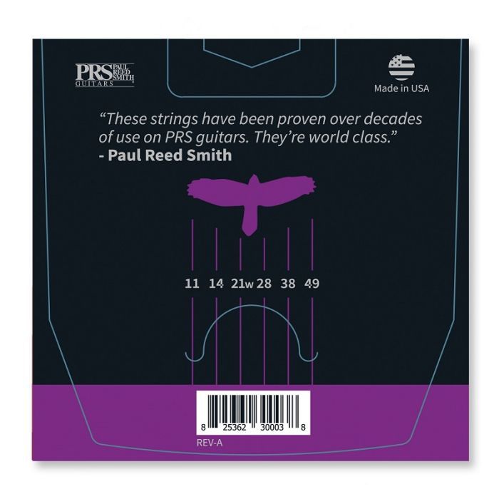 Струни для гітари PRS Classic Medium Guitar Strings 11-49 (100148005001001) зображення 2