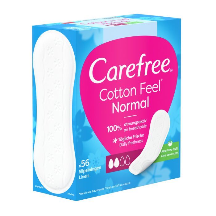 Ежедневные прокладки Carefree Мягкость хлопка с Алоэ 56 шт. (3574661486307) изображение 7
